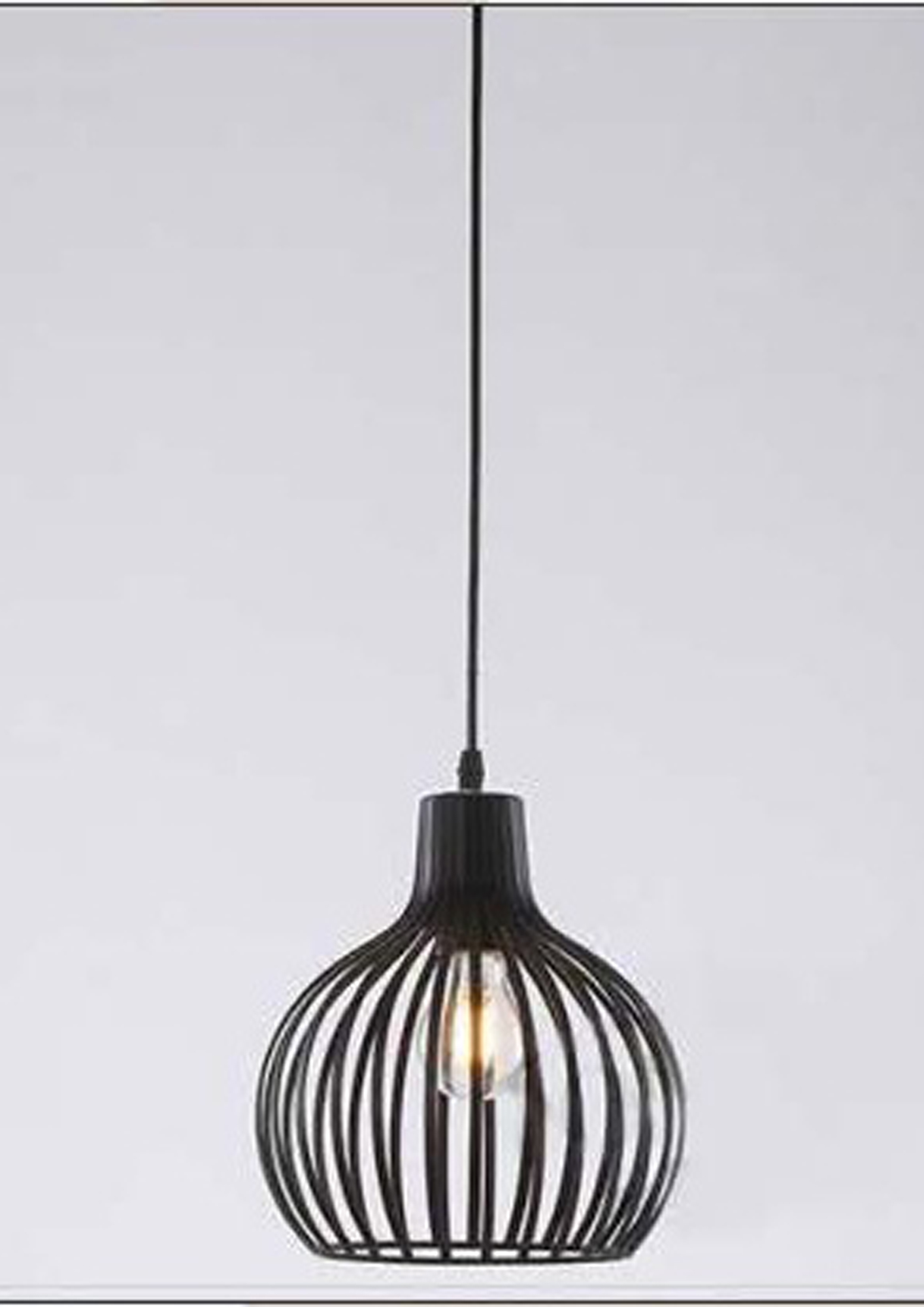 Beyond Lights - Black Cage Pendant- GL